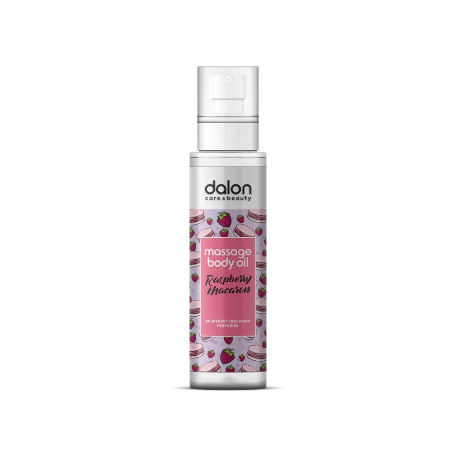 DALON MASSAGE BODY OIL RASPBERRY MACARON 200ML